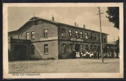 AK Hassendorf / Ostholstein, Gasthof zur Linde von Wilh. Wendt