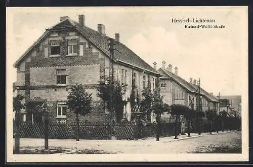 AK Hessisch-Lichtenau, Blick in die Richard-Wolff-Strasse