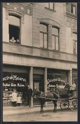Foto-AK Wiesdorf, Meierei Johann Hackenbroich