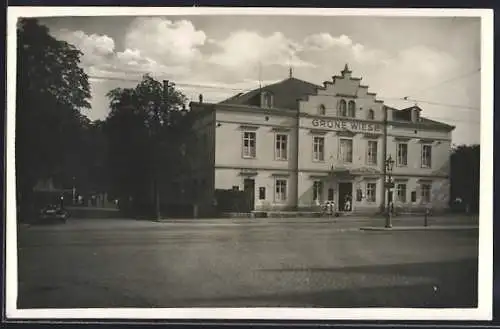 Foto-AK Dresden-Gruna, Gasthaus Zur Grünen Wiese, Bodenbacherstrasse
