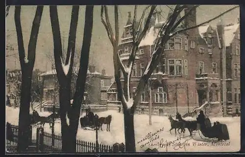 AK Montreal, Sherbrooke Street in Winter