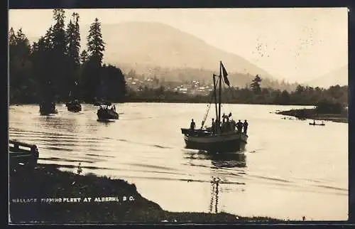 AK Alberni /B.C., Wallace fishing fleet underway