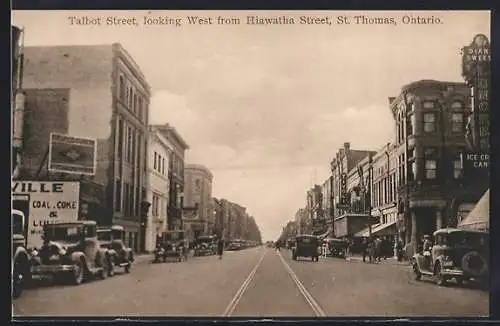 AK St. Thomas /Ontario, Talbot Street, looking West from Hiawatha Street