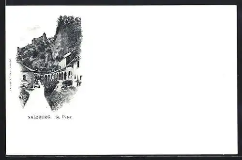 AK Salzburg, St. Peter, Ortspartie