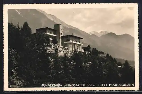 AK Innsbruck-Hungerburg, Ansicht vom Hotel Mariabrunn