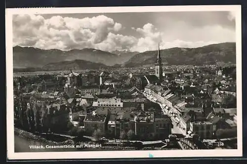 AK Villach, Gesamtansicht mit Mangart