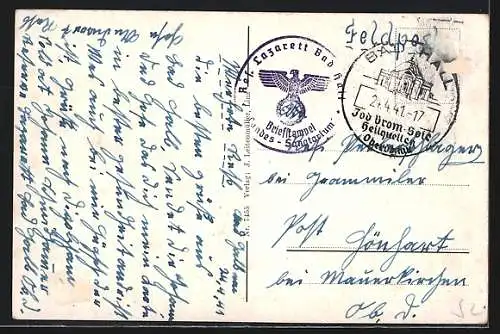 AK Bad Hall /Oberdonau, Trinkhalle mit Anlagen