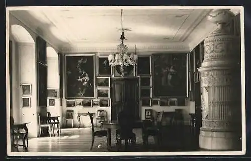 AK Lilienfeld, Stift Lilienfeld, Salon mit Ofen