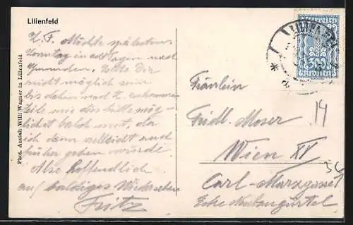 AK Lilienfeld, Blick auf das Stift