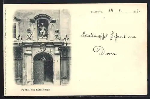 AK Salzburg, Portal des Rathhauses