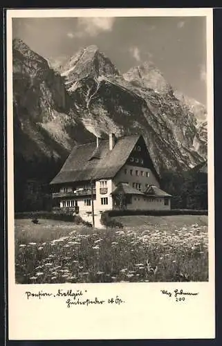 AK Hinterstoder, Pension im Gebirge