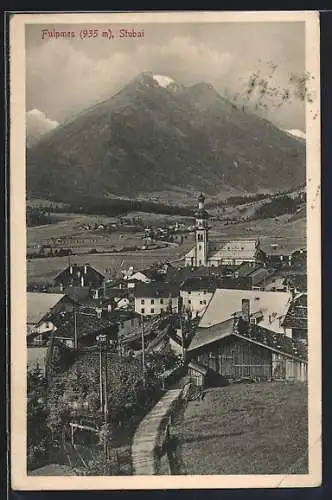 AK Fulpmes /Stubai, Strassenpartie mit Kirche