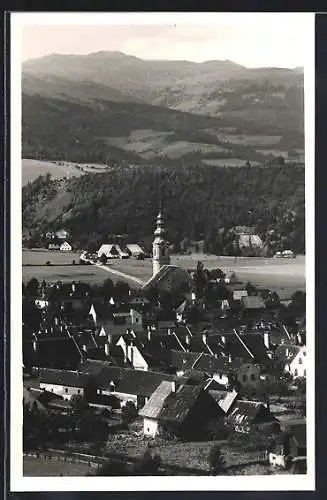 AK Obdach /Steiermark, Teilansicht mit Kirche
