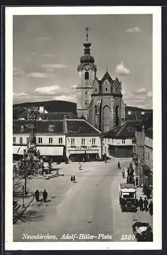 AK Neunkirchen, Platz, Geschäft, Bes. Joh. Paur