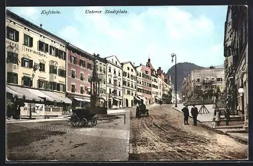 AK Kufstein, auf dem unteren Stadtplatz