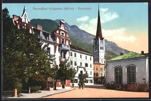AK Hofgastein, Hotel Central am Kaiserplatz