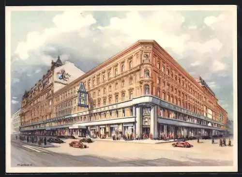 AK Wien, Modekaufhaus A. Herzmansky, Mariahilferstrasse 26-30