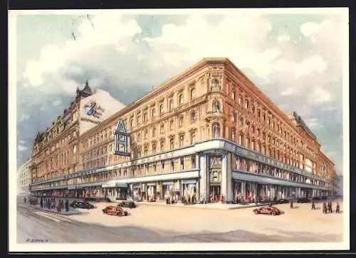 AK Wien, Modekaufhaus A. Herzmansky, Mariahilferstrasse 26-30