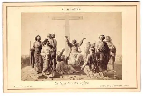 Fotografie Goupil et Cie., Paris, Gemälde: La Séparation des Apôtres, nach C. Gleyre