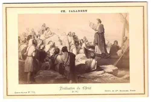 Fotografie Goupil et Cie., Paris, Gemälde: Predication du Christ, nach Ch. Jalabert