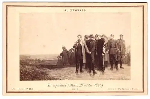 Fotografie Goupil et Cie., Paris, Gemälde: La separation (Metz, 29 octobre 1870) nach A. Protais
