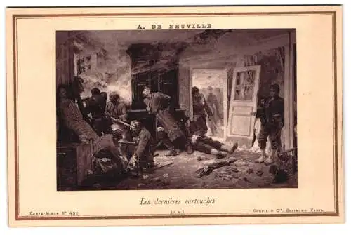 Fotografie Goupil et Cie., Paris, Gemälde: Les dernieres cartouches, nach A. de Neuville