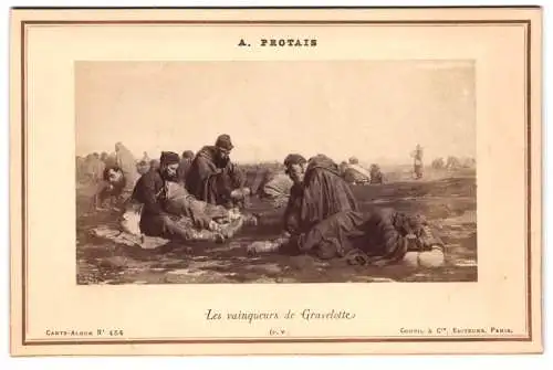 Fotografie Goupil et Cie., Paris, Gemälde: Les vainqueurs de Gravelotte, nach A. Protais