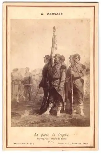 Fotografie Goupil et Cie., Paris, Gemälde: La garde du drapeau, nach A. Protais