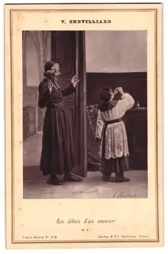 Fotografie Goupil et Cie., Paris, Gemälde: Les debuts d`un sonneur, nach V. Chevilliard