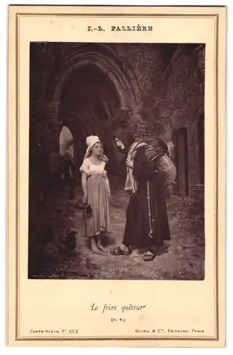 Fotografie Goupil et Cie., Paris, Gemälde: Le frere queteur, nach J.-L. Palliere