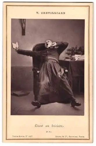 Fotografie Goupil et Cie., Paris, Gemälde: Lisant son breviaire, nach V. Chevilliard