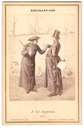 Fotografie Goupil et Cie., Paris, Gemälde: A bout d`arguments, nach Herrmann-Leo