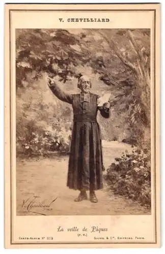 Fotografie Goupil et Cie., Paris, Gemälde: La veille de Paques, nach V. Chevilliard