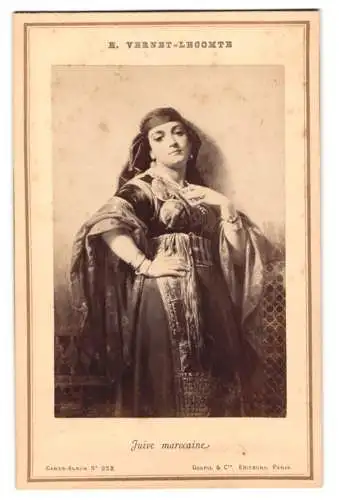Fotografie Goupil et Cie., Paris, Gemälde: Juive marocaine, Marokanerin in Tracht