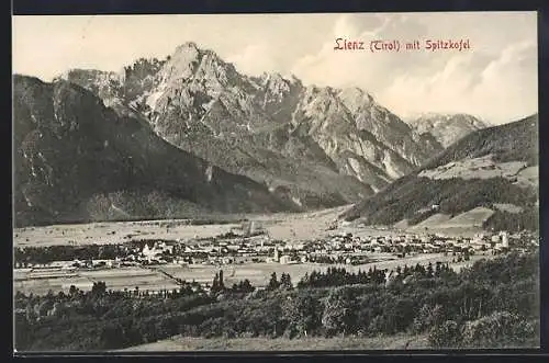 AK Lienz /Tirol, Teilansicht mit Spitzkofel