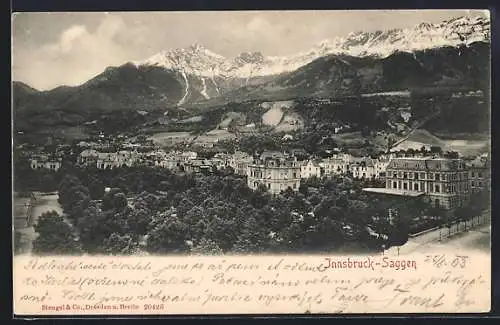 AK Innsbruck-Saggen, Gesamtansicht