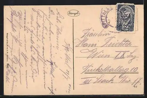 AK Spittal a. d. Drau, Ortsansicht aus der Ferne