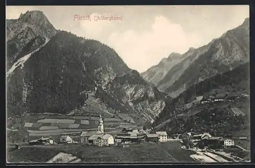 AK Flirsch, Ortschaft mit Kirche