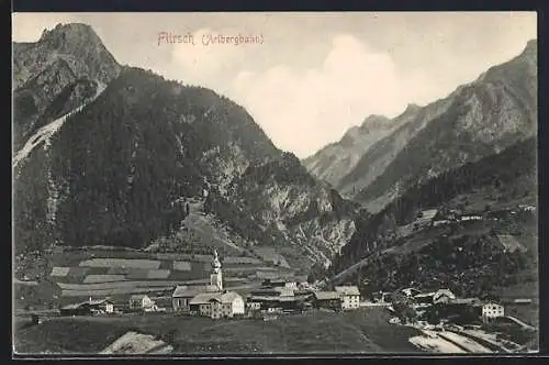AK Flirsch, Ortschaft mit Kirche