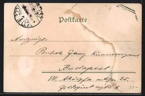 AK Graz, Hauptplatz mit Geschäften und Denkmal