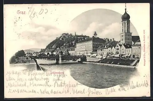AK Graz, Schlossberg mit Kirche