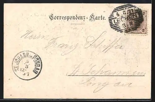 AK Graz, Schlossberg mit Kirche, Turm