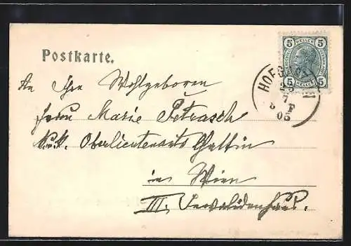 AK Hofgastein, Ortsansicht mit Badgastein