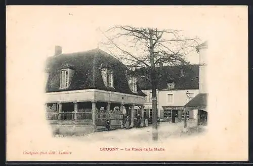 AK Leugny, La Place de la Halle