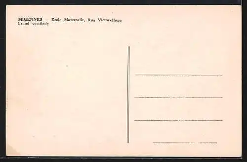 AK Migennes, École Maternelle, Rue Victor-Hugo, grand vestibule