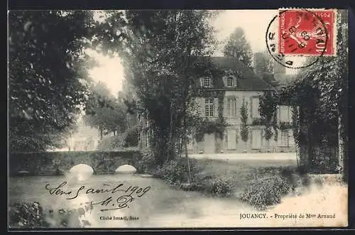 AK Jouancy, Propriété de M. Arnaud et pont sur la rivière adjacente
