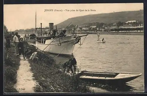 AK Joigny /Yonne, Vue prise du Quai de la Butte