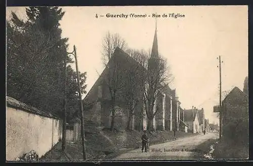 AK Guerchy /Yonne, Rue de l`Église