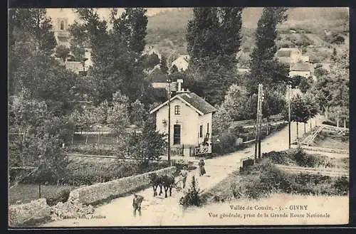 AK Givry, Vue générale prise de la Grande Route Nationale