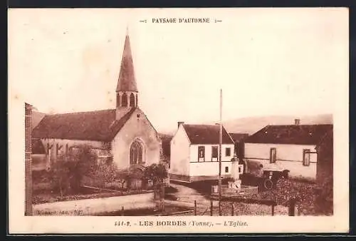 AK Les Bordes /Yonne, L`Église